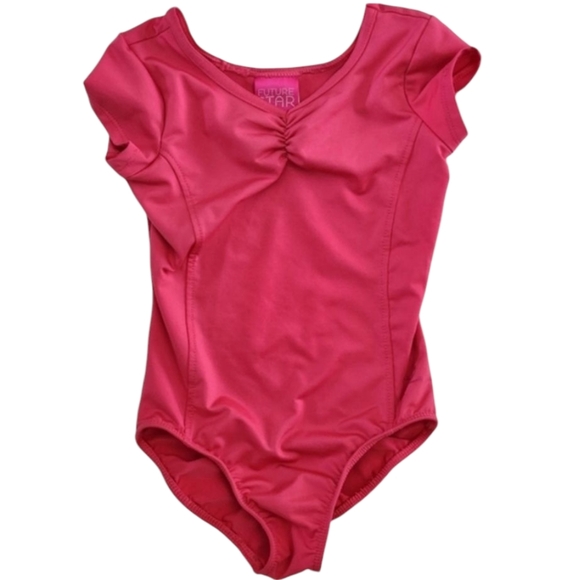 Capezio Pink by Future Star‎ Cap Sleeve Girls Dance And Gymnastics Leotard - Picture 1 of 5
